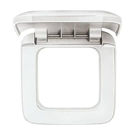 Busch-Jaeger 2CKA001719A0061 Abdeckrahmen mit Klappdeckel 1-fach Reflex SI alpinweiß