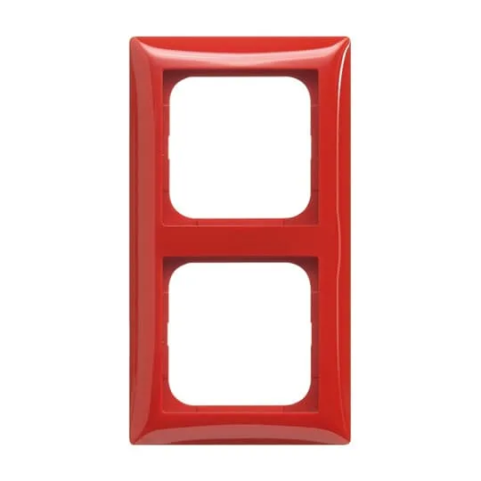Busch-Jaeger 2CKA001725A1559 Abdeckrahmen 2-fach Busch-balance® SI rot