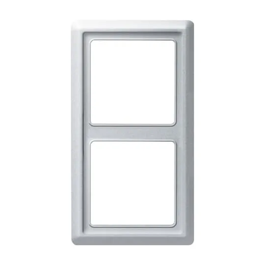 Busch-Jaeger 2CKA001730A0278 Abdeckrahmen 2-fach alusilber Allwetter 44® (IP44)