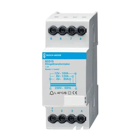 Busch-Jaeger 2CKA008300A0045 Klingeltransformator, 12 V AC 1,3 A