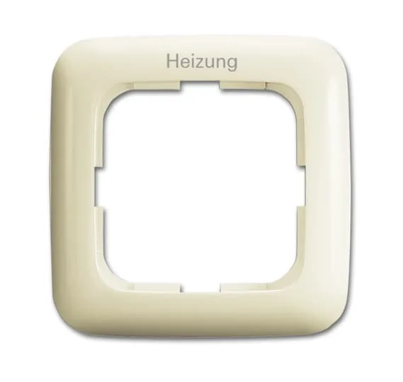 Busch-Jaeger 2CKA001725A0662 Abdeckrahmen mit Aufdruck "Heizung" 1-fach Busch-Duro 2000® SI weiß