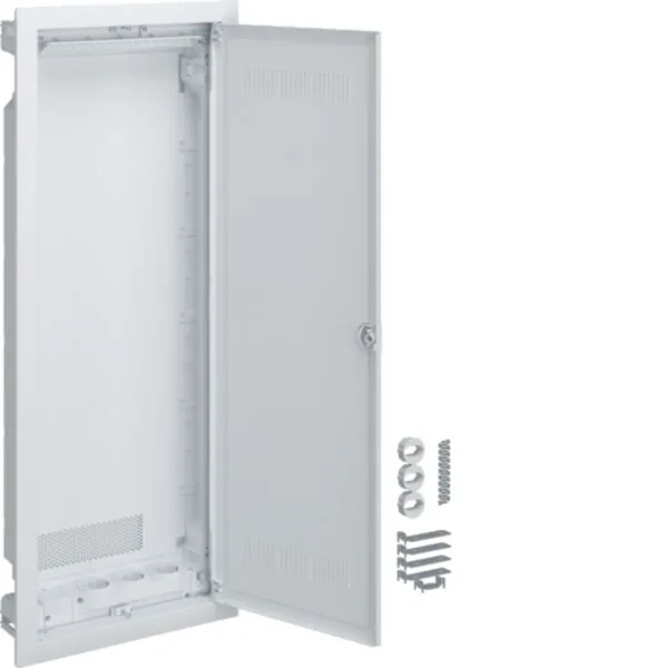 Hager VU60WWV Multimediaverteiler für Homeway, Unterputz, 5-reihig, geschlitzte Kunststofftür