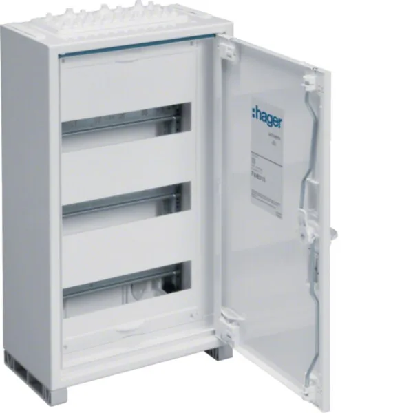 Hager FWB31S Feldverteiler AP, univers, IP44, SKII, 36PLE, 500x300x161 mm, QuickConnect