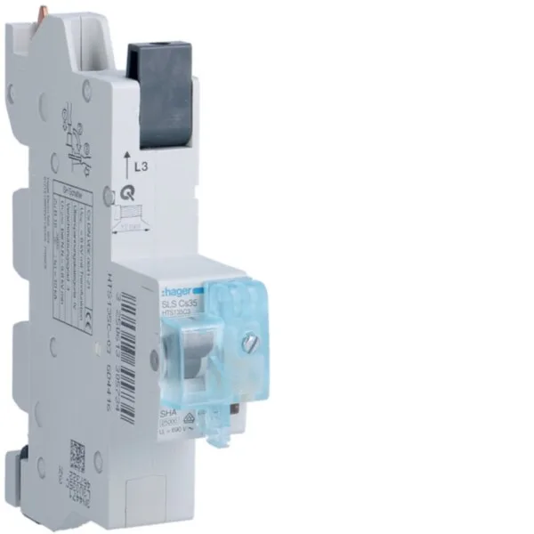 Hager HTS135C3 SLS Schalter 1 polig Cs-Charakteristik 35A für Sammelschiene QuickConnect L3