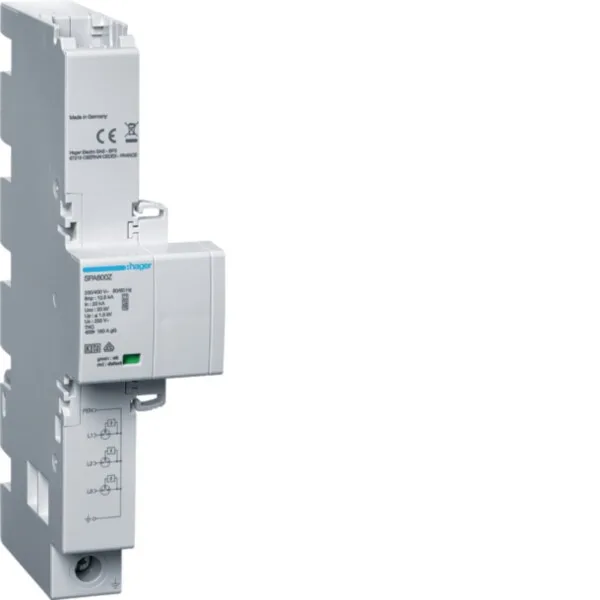 Hager SPA800Z Kombiableiter T1+T2+T3 3P Iimp 12,5kA TNC