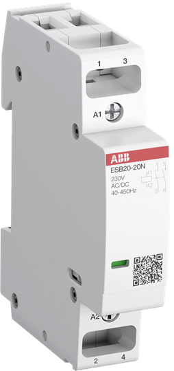 ABB 1SBE121111R0620 Installationsschütz 20 A, 2S/0Ö, 230 V AC/DC
