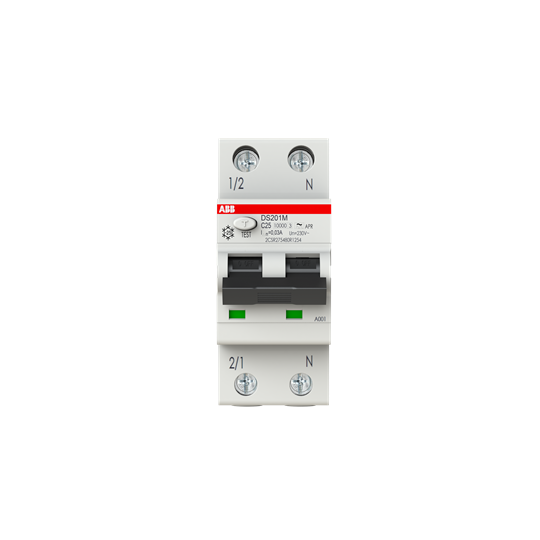 ABB 2CSR275480R1254 FI/LS-Schalter 10kA 1P+N Typ A C 25 30mA kurzzeitverzögert
