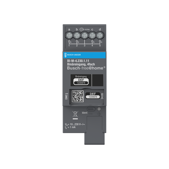 Busch-Jaeger 2CDG510016R0021 Binäreingang, 4fach REG für Busch-free@home®