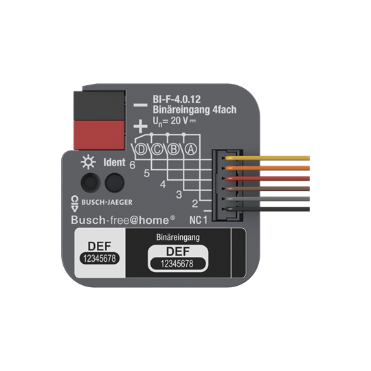 Busch-Jaeger 2CDG510024R0021 Binäreingang, 4fach, UP mit Kontaktabfragespannung