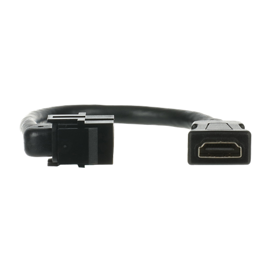 Busch-Jaeger 2CKA000230A0479 Kabelpeitsche HDMI-Keystone, Ausführung: gerade schwarz