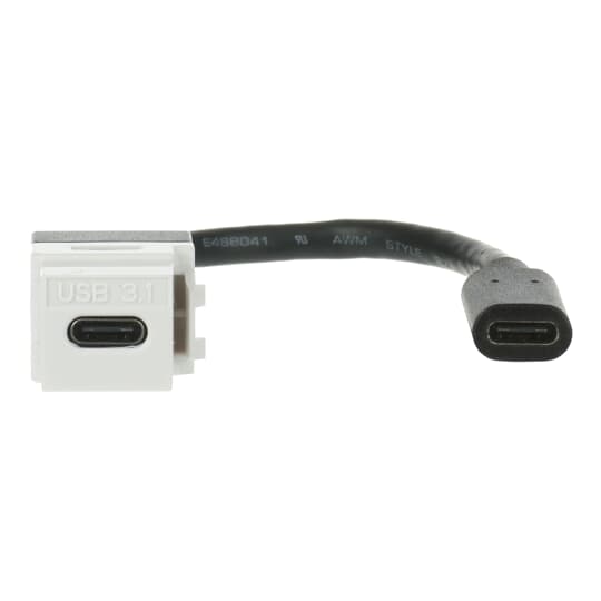 Busch-Jaeger 2CKA000230A0480 Kabelpeitsche Keystone Modular-Jack-Einsatz, Keystone USB-Stecker Ausführung: