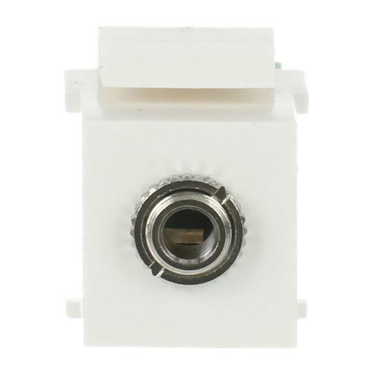 Busch-Jaeger 2CKA000230A0482 Kupplung 3,5 mm Klinke Modular-Jack-Einsatz, Keystone Ausführung: gerade weiß