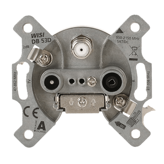 Busch-Jaeger 2CKA000230A1550 Antennendosen-Einsatz 3 Loch Stichdose 3 Loch Stichdose