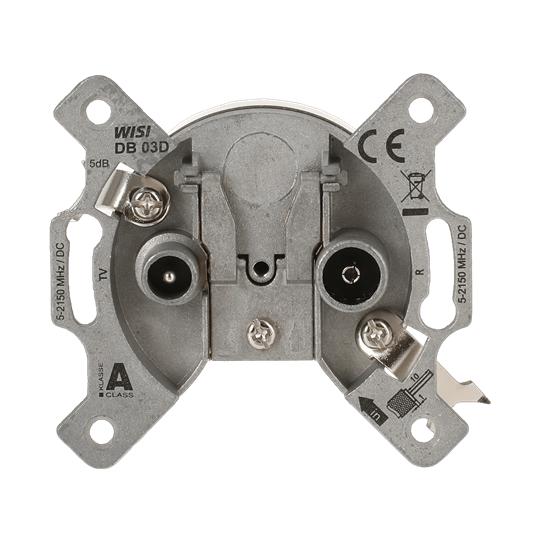 Busch-Jaeger 2CKA000230A1554 Antennendosen-Einsatz 2 Loch Stichdose