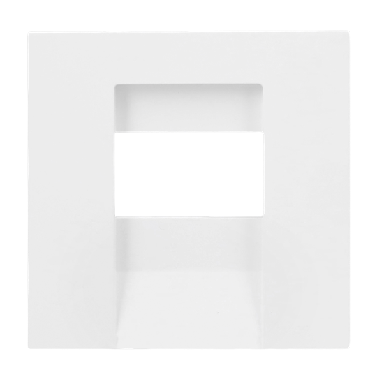 Busch-Jaeger 2CKA001710A4163 Zentralscheibe Multimedia 1-fach Busch-art linear® Busch-art linear® weiß