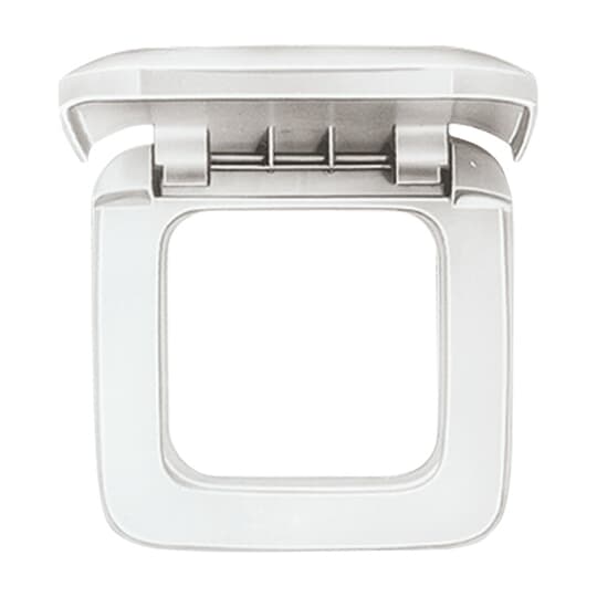 Busch-Jaeger 2CKA001719A0061 Abdeckrahmen mit Klappdeckel 1-fach Reflex SI alpinweiß