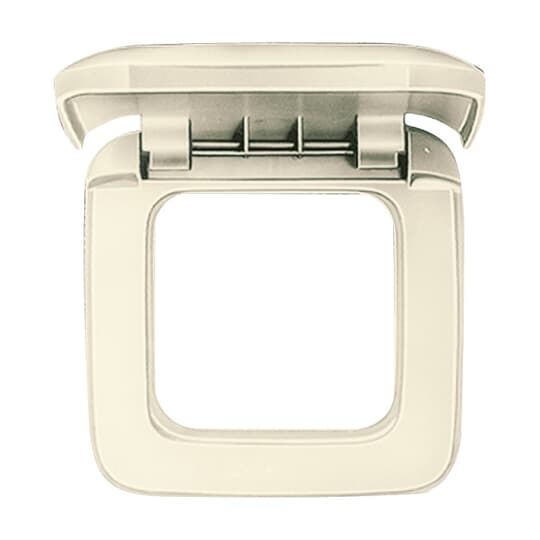 Busch-Jaeger 2CKA001719A0111 Abdeckrahmen mit Klappdeckel 1-fach Busch-Duro 2000® SI weiß