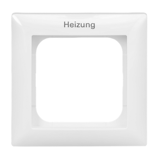 Busch-Jaeger 2CKA001725A1557 Abdeckrahmen mit Aufdruck Heizung 1-fach Busch-balance® SI alpinweiß