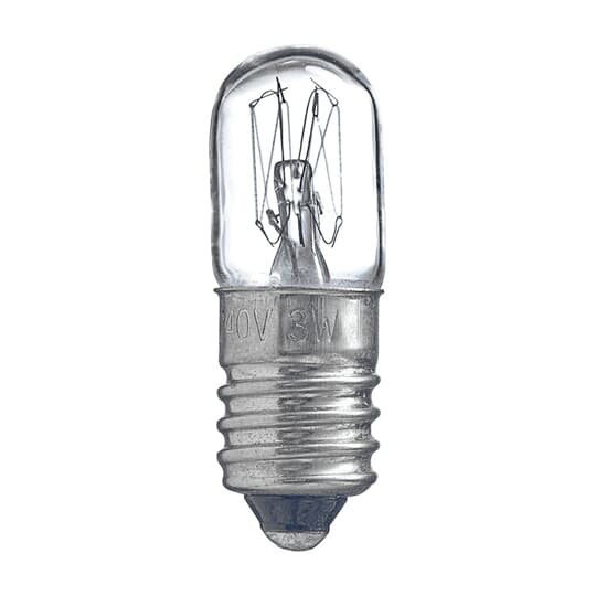 Busch-Jaeger 2CKA001784A0222 Glühlampe mit E 10 Gewinde lichtstark, für Lichtsignale Glühlampe/weiß, 12.5
