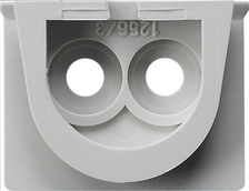Gira 001230 Adapter zur Leitungseinführung 2fach (Zwillingseinführung) grau