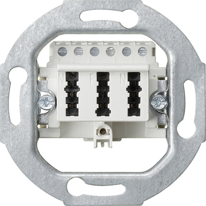 Gira 003302 Einsatz TAE-Anschlussdose TAE 3 x 6 NFN