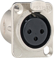 Gira 003600 XLR-Steckverbinder, D-Serie Flanschbuchse