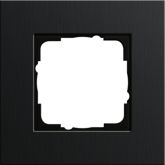 Gira 0211126 Abdeckrahmen Gira Esprit Schwarz (eloxiert) Aluminium Schwarz 1-fach