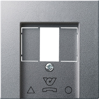 Gira 026026 Abdeckung für TDO-Anschlussdose Farbe (nur für Österreich) alu