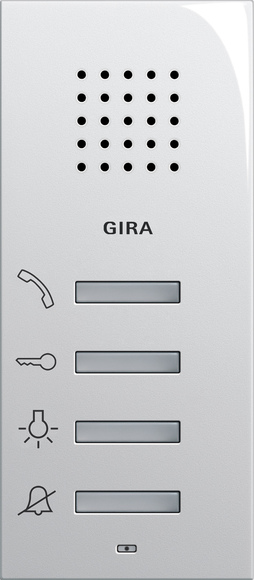 Gira 125003 Wohnungsstation AP System 55 reinweiß glänzend