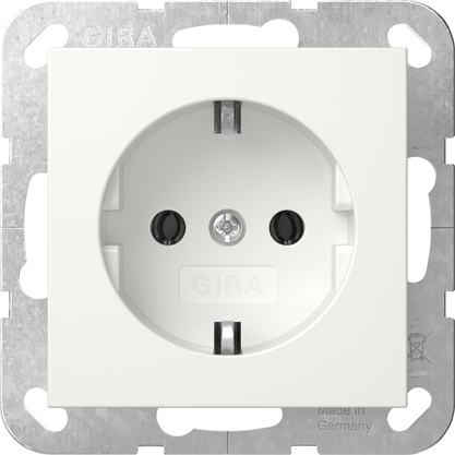 Gira 418803 SCHUKO-Steckdose 16 A 250 V~ System 55 reinweiß glänzend