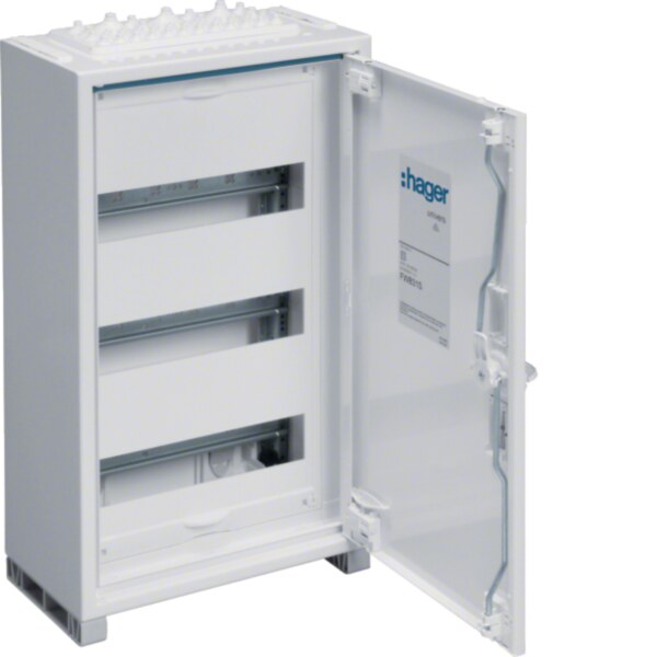 Hager FWB31S Feldverteiler AP, univers, IP44, SKII, 36PLE, 500x300x161 mm, QuickConnect