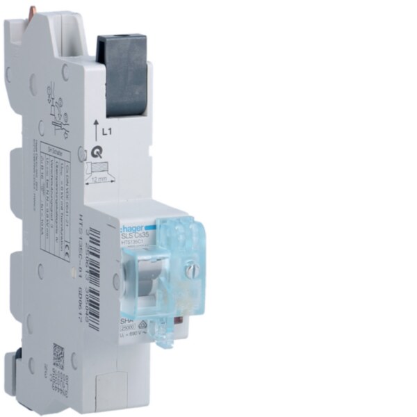 Hager HTS135C1 SLS Schalter 1 polig Cs-Charakteristik 35A für Sammelschiene QuickConnect L1