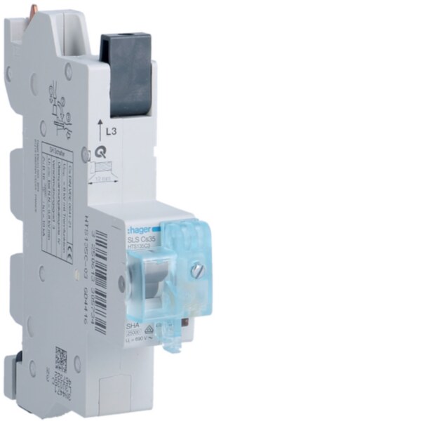 Hager HTS135C3 SLS Schalter 1 polig Cs-Charakteristik 35A für Sammelschiene QuickConnect L3