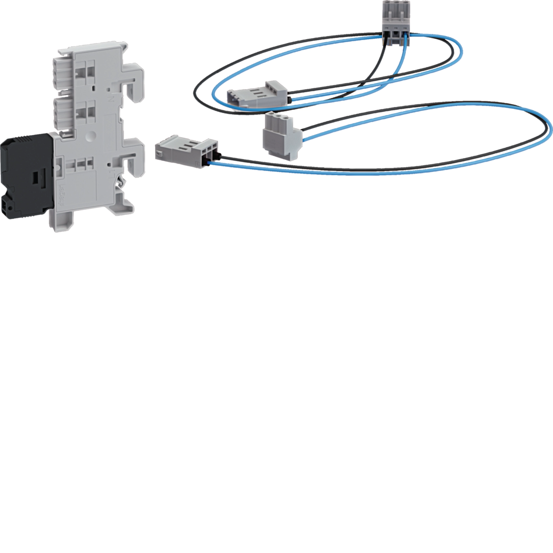Hager ZY5N2SA Bestückungspaket für Spannungsversorgung APZ/RfZ für Bauhöhe 1400mm SABO 1.6A im NAR