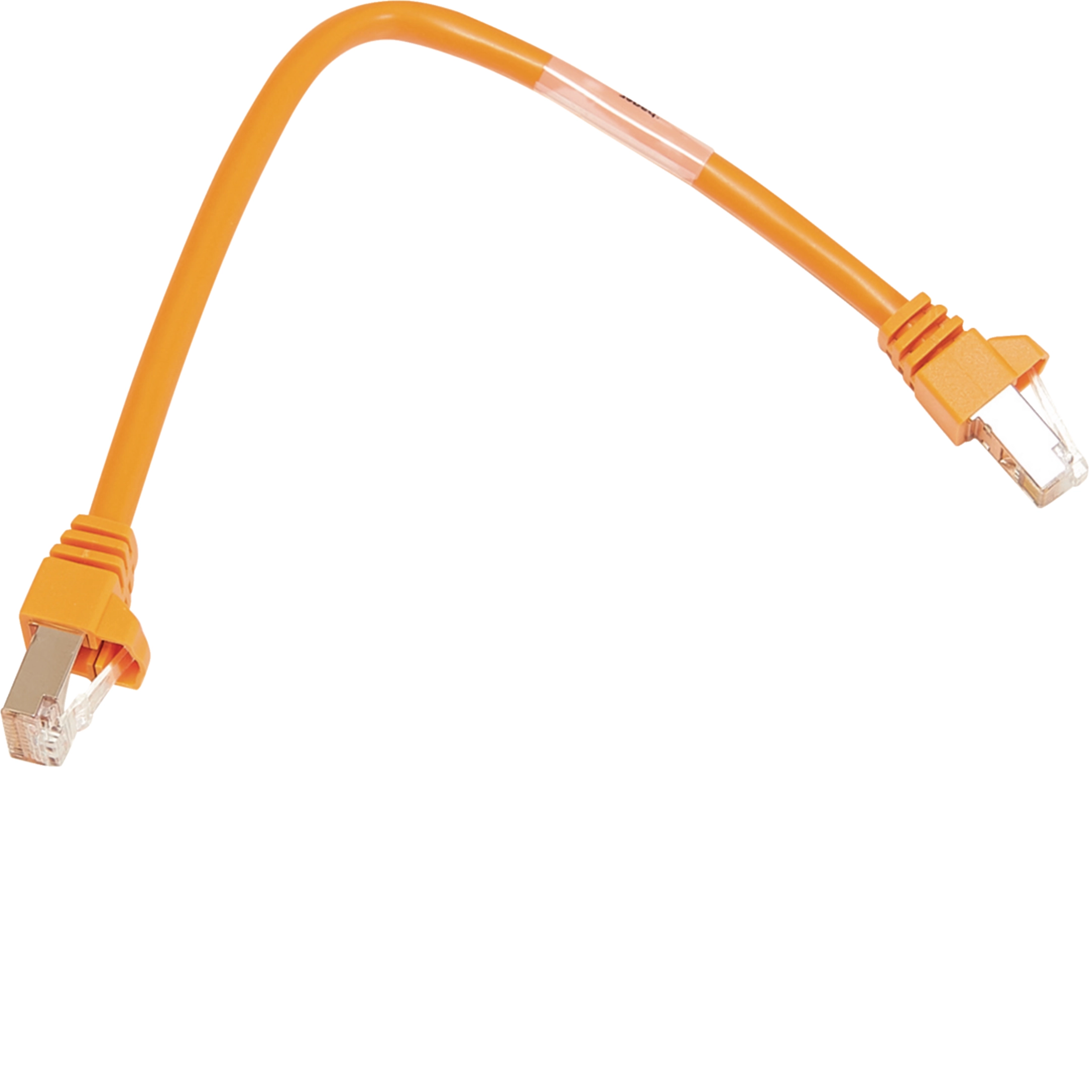 Hager ZZ45CLS200 Patch-Leitung mit 2xRJ45 Stecker für CLS-Modul, Farbe, Länge 2 m orange